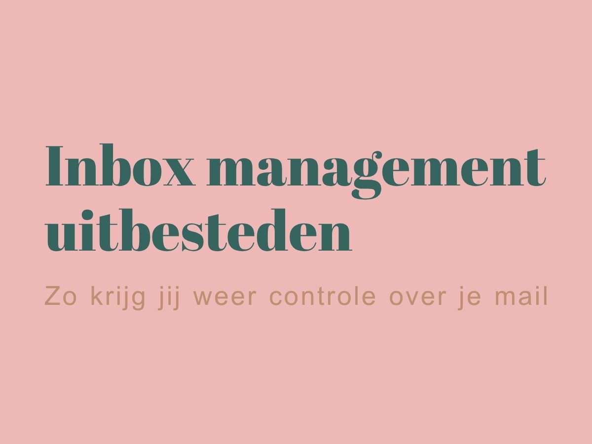 Inbox management uitbesteden